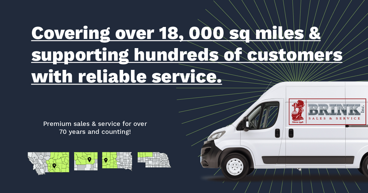 Service Area Brink Inc. Hobart Sales & Service Territory